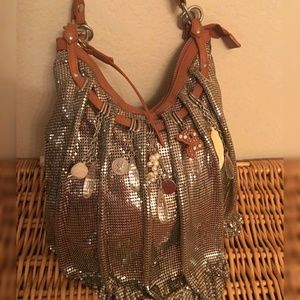 Cole Haan Silver Mesh G Series Handbag
